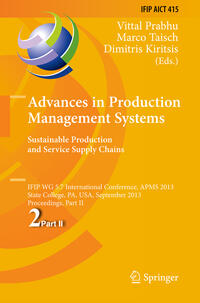 Advances in Production Management Systems. Sustainable Production and Service Supply Chains