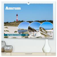 Amrum - Das Paradies in der Nordsee (hochwertiger Premium Wandkalender 2025 DIN A2 quer), Kunstdruck in Hochglanz