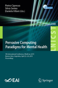 Pervasive Computing Paradigms for Mental Health