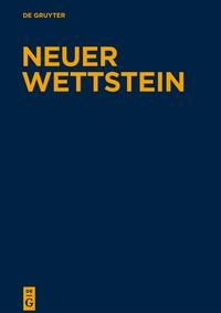 Neuer Wettstein. Texte zu den Evangelien und zur Apostelgeschichte / Texte zum Matthäusevangelium