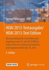 HOAI 2013-Textausgabe/HOAI 2013-Text Edition