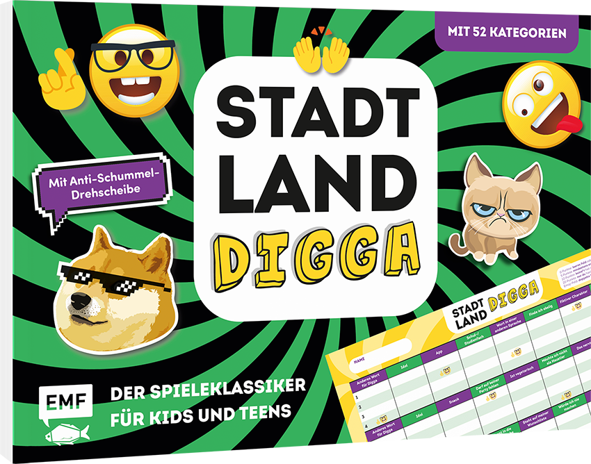 Stadt, Land, Digga – Der Spieleklassiker für Kids und Teens