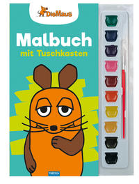 Trötsch Die Maus Malbuch mit Tuschkasten und Pinsel