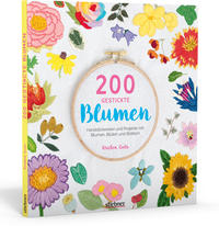 200 gestickte Blumen