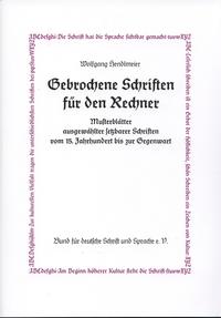 Gebrochene Schriften für den Rechner