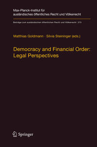 Democracy and Financial Order: Legal Perspectives