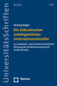 Die Subordination anteilsgestützter Unternehmenskredite