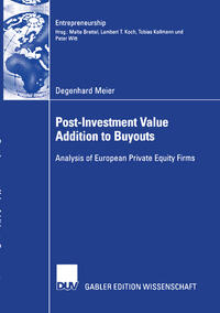 Post-Investment Value Addition to Buyouts