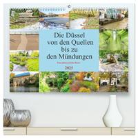 Die Düssel von den Quellen bis zu den Mündungen (hochwertiger Premium Wandkalender 2025 DIN A2 quer), Kunstdruck in Hochglanz