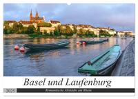 Basel und Laufenburg - Romantische Altstädte am Rhein (Wandkalender 2025 DIN A2 quer), CALVENDO Monatskalender