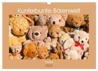 Kunterbunte Bärenwelt - Teddys (Wandkalender 2025 DIN A3 quer), CALVENDO Monatskalender