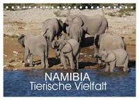 Namibia - Tierische Vielfalt (Tischkalender 2025 DIN A5 quer), CALVENDO Monatskalender