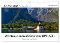 Weißblaue Impressionen vom KÖNIGSSEE Panoramabilder (Wandkalender 2025 DIN A3 quer), CALVENDO Monatskalender