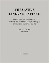 Thesaurus linguae Latinae. . / renuo – repressio