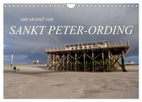 am strand von SANKT PETER-ORDING (Wandkalender 2025 DIN A4 quer), CALVENDO Monatskalender