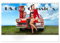 US-Car Classic's (Tischkalender 2025 DIN A5 quer), CALVENDO Monatskalender