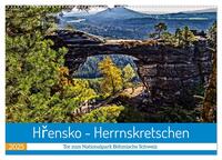 Hrensko - Herrnskretschen - Tor zum Nationalpark Böhmische Schweiz (Wandkalender 2025 DIN A2 quer), CALVENDO Monatskalender