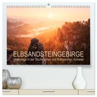 Elbsandsteingebirge: Unterwegs in der Sächsischen und Böhmischen Schweiz (hochwertiger Premium Wandkalender 2025 DIN A2 quer), Kunstdruck in Hochglanz