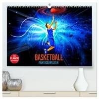 Basketball Fantasiewelten (hochwertiger Premium Wandkalender 2025 DIN A2 quer), Kunstdruck in Hochglanz