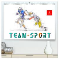 Team-Sport (hochwertiger Premium Wandkalender 2025 DIN A2 quer), Kunstdruck in Hochglanz