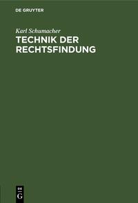 Technik der Rechtsfindung