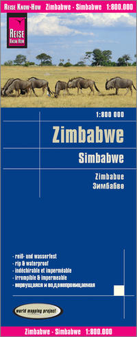 Reise Know-How Landkarte Simbabwe (1:800.000)