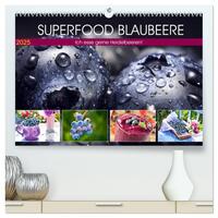 Superfood Blaubeere. Ich esse gerne Heidelbeeren! (hochwertiger Premium Wandkalender 2025 DIN A2 quer), Kunstdruck in Hochglanz