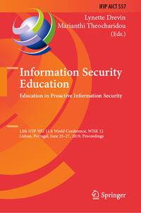 Information Security Education. Education in Proactive Information Security