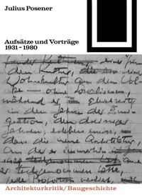 Aufsätze und Vorträge 1931-1980