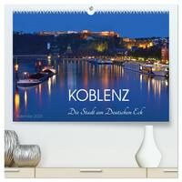 Koblenz Die Stadt am Deutschen Eck (hochwertiger Premium Wandkalender 2025 DIN A2 quer), Kunstdruck in Hochglanz