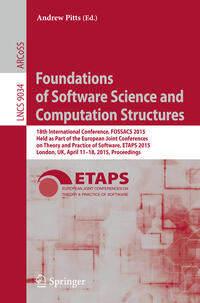 Foundations of Software Science and Computation Structures