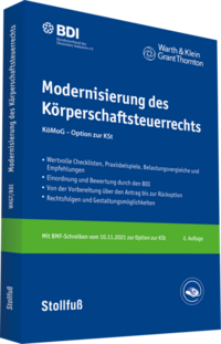 Modernisierung des Körperschaftsteuerrechts