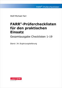 Farr, Prüfercheckl. 34. Erg.Lief. z. Grundwerk, inkl. CL 4,7 + 9