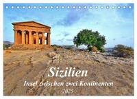 Sizilien - Insel zwischen zwei Kontinenten (Tischkalender 2025 DIN A5 quer), CALVENDO Monatskalender