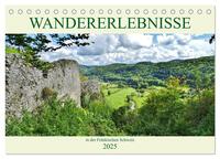 Wandererlebnisse in der Fränkischen Schweiz (Tischkalender 2025 DIN A5 quer), CALVENDO Monatskalender