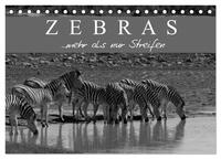 Zebras - Mehr als nur Streifen (Tischkalender 2025 DIN A5 quer), CALVENDO Monatskalender