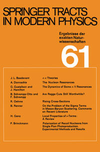 Springer Tracts in Modern Physics