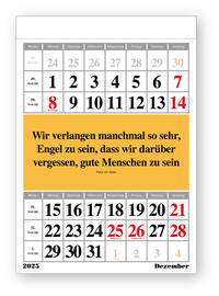 Original-Leitspruch-Monats-Kalender 2025