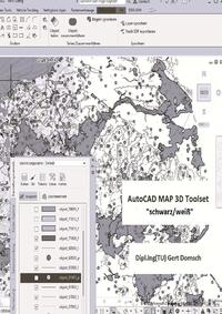 AutoCAD MAP 3D Toolset, "schwarz/weiß" (zur Information)