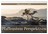 Pfaffenstein Perspektiven - Elbsandstein (Wandkalender 2025 DIN A3 quer), CALVENDO Monatskalender