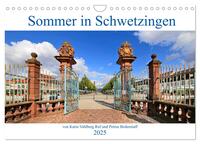 Sommer in Schwetzingen von Karin Vahlberg Ruf und Petrus Bodenstaff (Wandkalender 2025 DIN A4 quer), CALVENDO Monatskalender