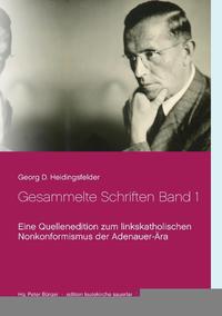 Gesammelte Schriften Band 1