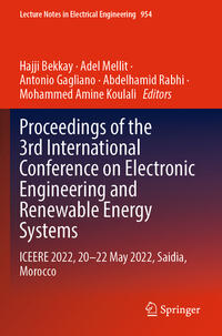 Proceedings of the 3rd International Conference on Electronic Engineering and Renewable Energy Systems