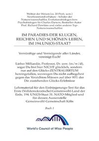 Lehrmaterial für den Einbürgerungs-Test für das Erste (Volldemokratische)... / Im Paradies der Klugen, Reichen und Schönen leben? Buch 1