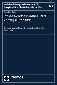 Strikte Gesetzesbindung statt Vertragsautonomie