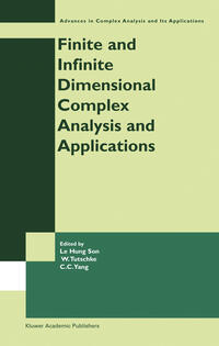 Finite or Infinite Dimensional Complex Analysis and Applications