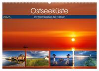 Ostseeküste - im Wechselspiel der Farben (Wandkalender 2025 DIN A2 quer), CALVENDO Monatskalender