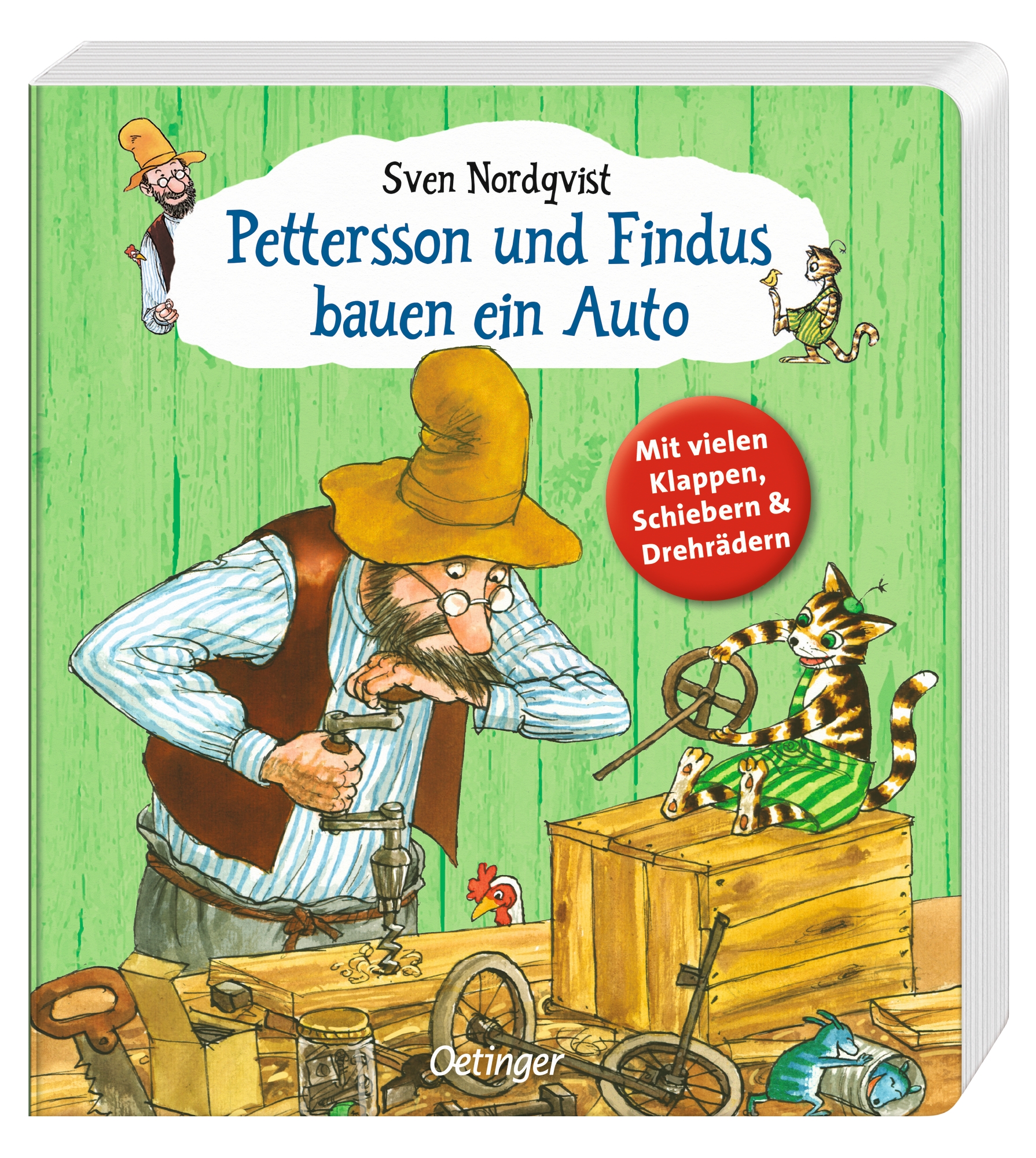 Pettersson und Findus bauen ein Auto