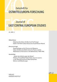 Zeitschrift für Ostmitteleuropa-Forschung (ZfO) 69/2 / Journal of East Central European Studies (JECES)