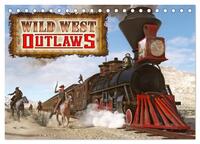 Wild West Outlaws (Tischkalender 2025 DIN A5 quer), CALVENDO Monatskalender